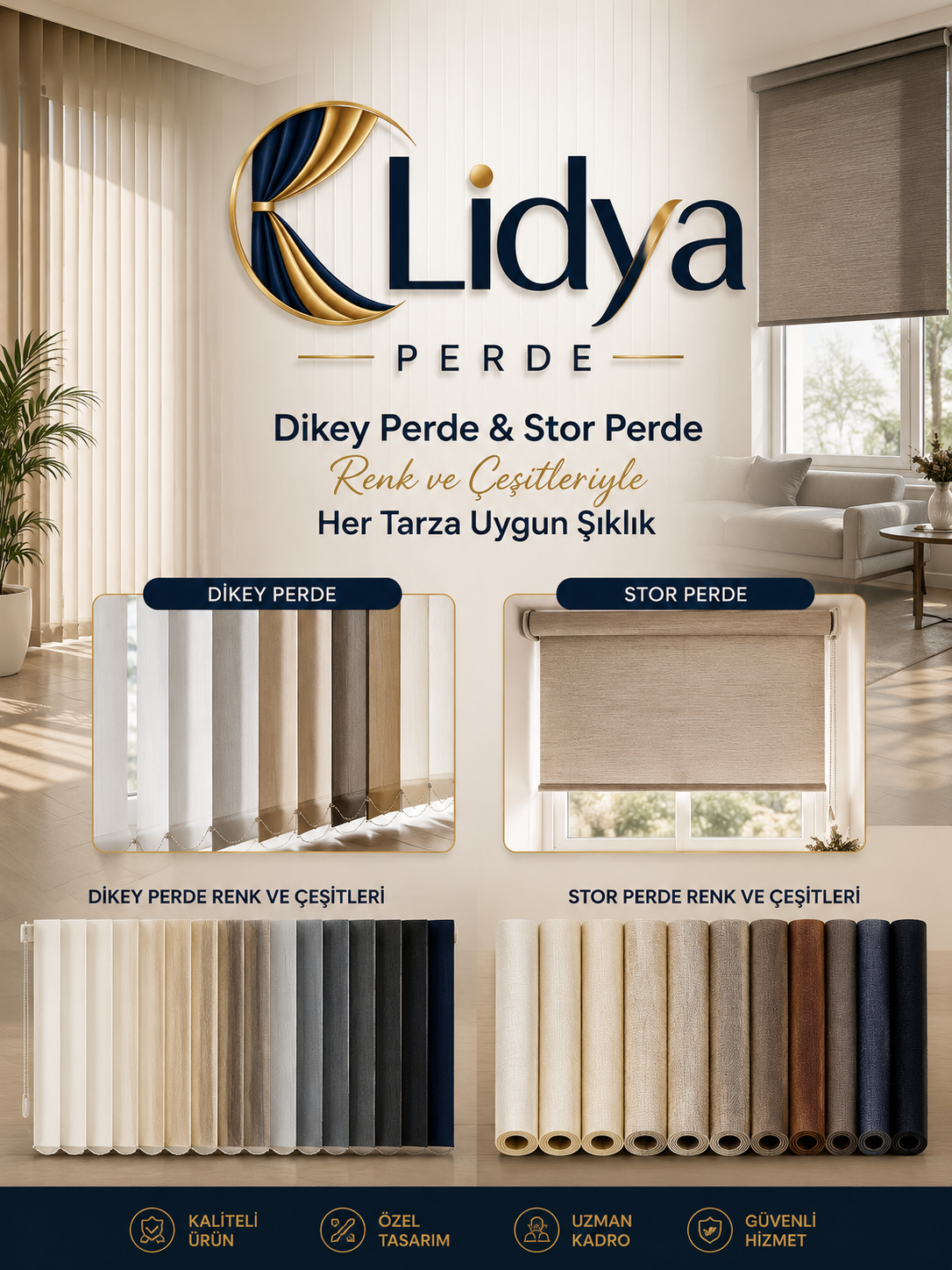 İstanbul Perdeci - Lidya Perde istanbul perdeci